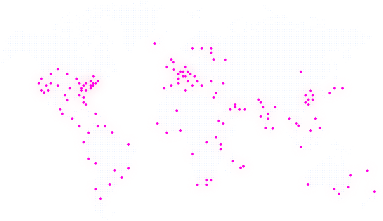 World map with edge locations