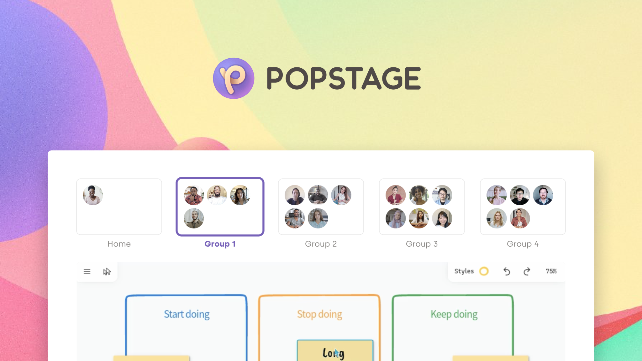 PopStage built all kinds of collaborative experiences with tailored permissions for their users using Liveblocks